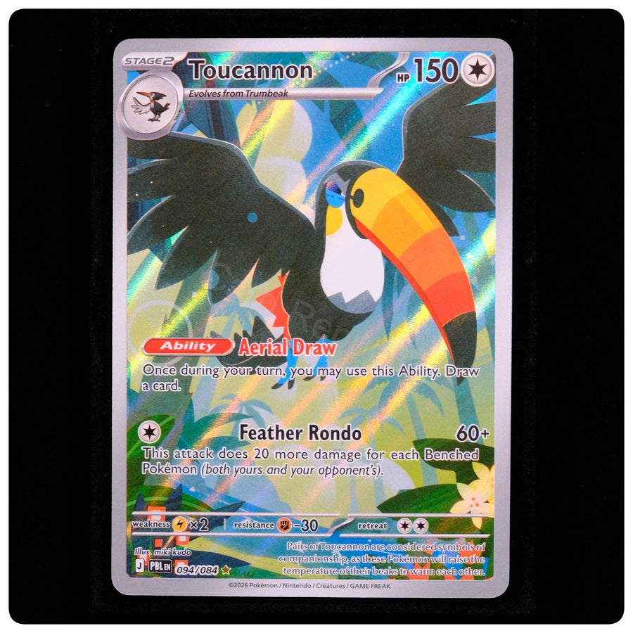 Toucannon 094/084 - Pitch Black Pokemon Holo - miki kudo - NM
