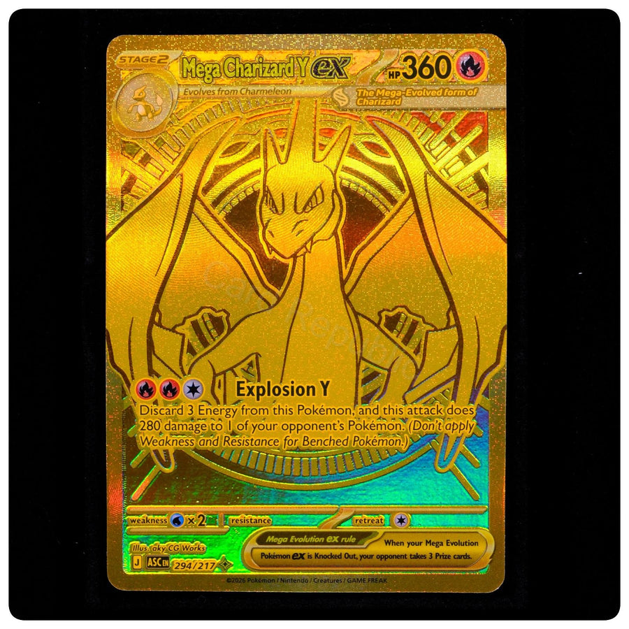 Mega Charizard Y ex 294/217 - Ascended Heroes Pokemon Holo - MINT