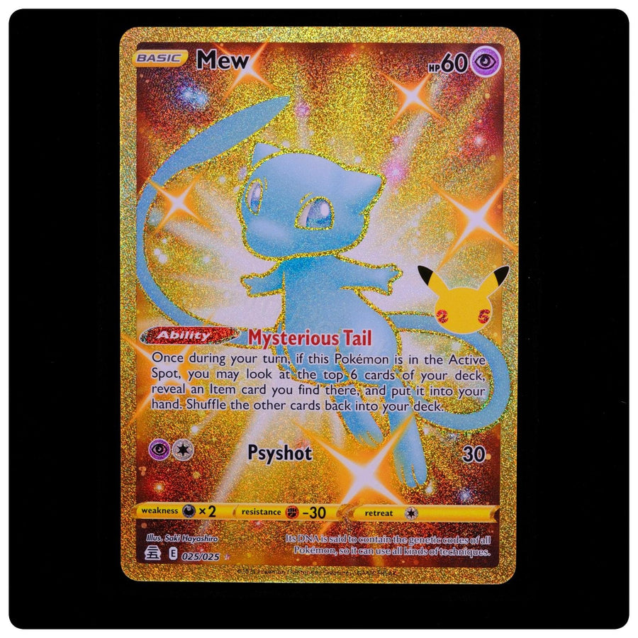 Mew 025/025 Holo Rare - Celebrations 2021 Pokemon - Saki Hayashiro - Near Mint