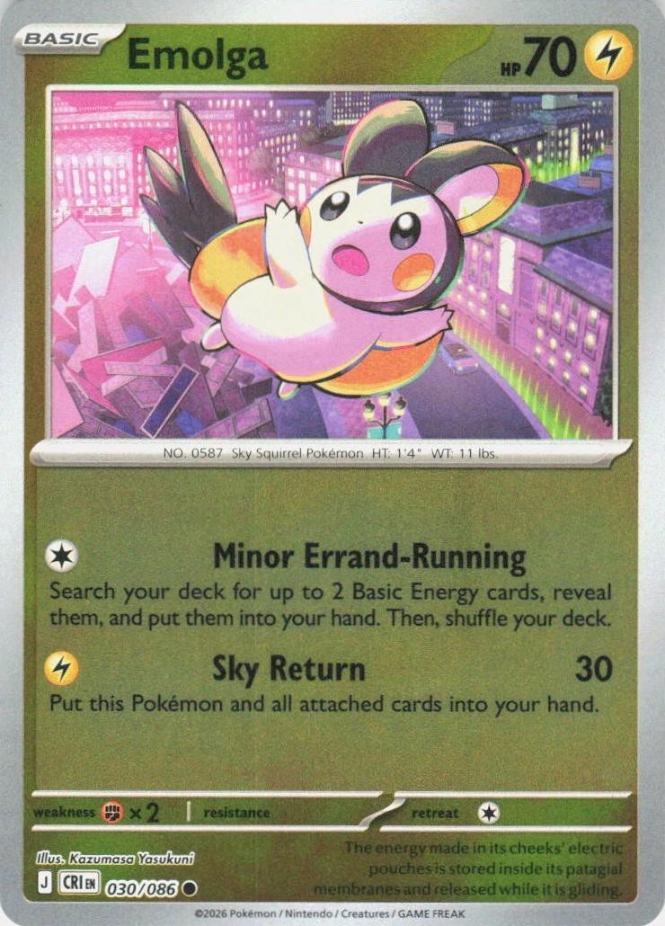 Emolga [Reverse Holo] - Chaos Rising - 30