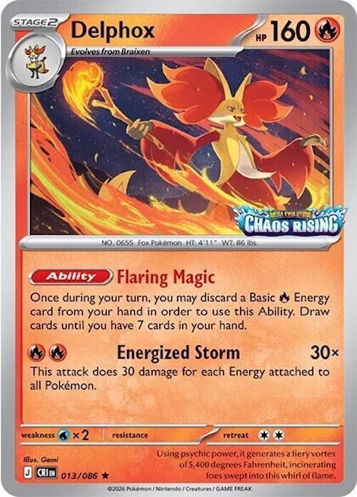 Delphox [Stamped] - Chaos Rising - 13