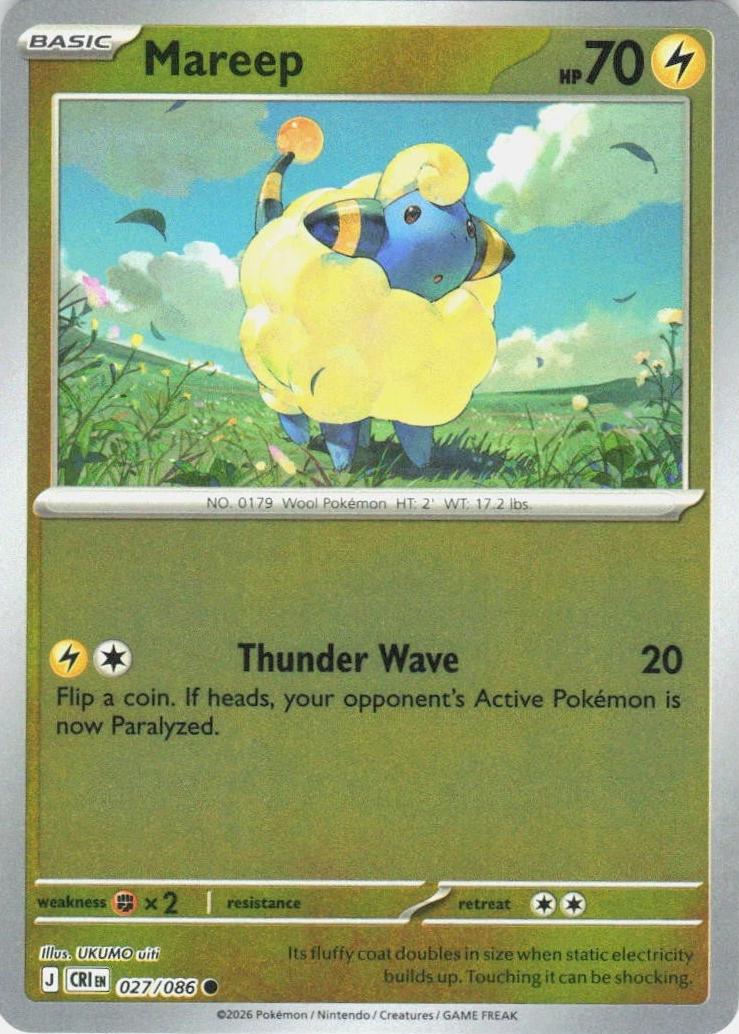 Mareep [Reverse Holo] - Chaos Rising - 27