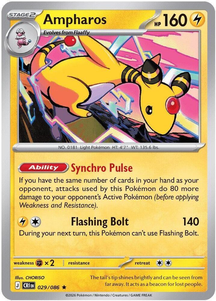 Ampharos [Holo] - Chaos Rising - 29