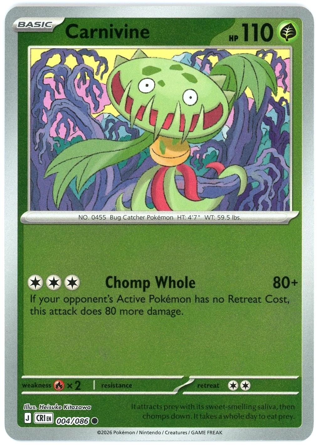 Carnivine [Reverse Holo] - Chaos Rising - 4
