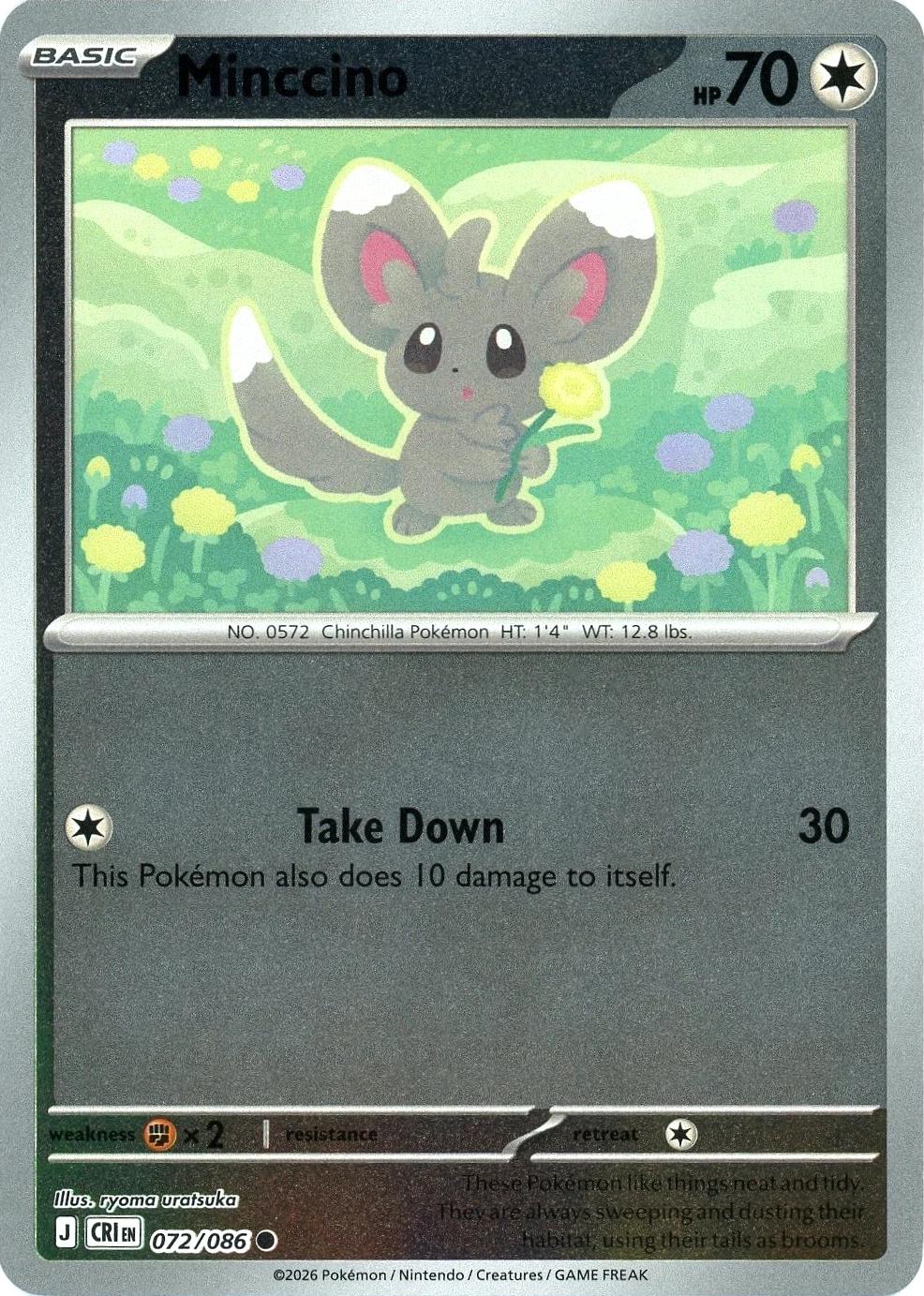 Minccino [Reverse Holo] - Chaos Rising - 72