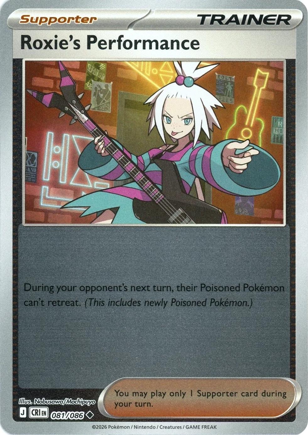Roxie's Performance [Reverse Holo] - Chaos Rising - 81