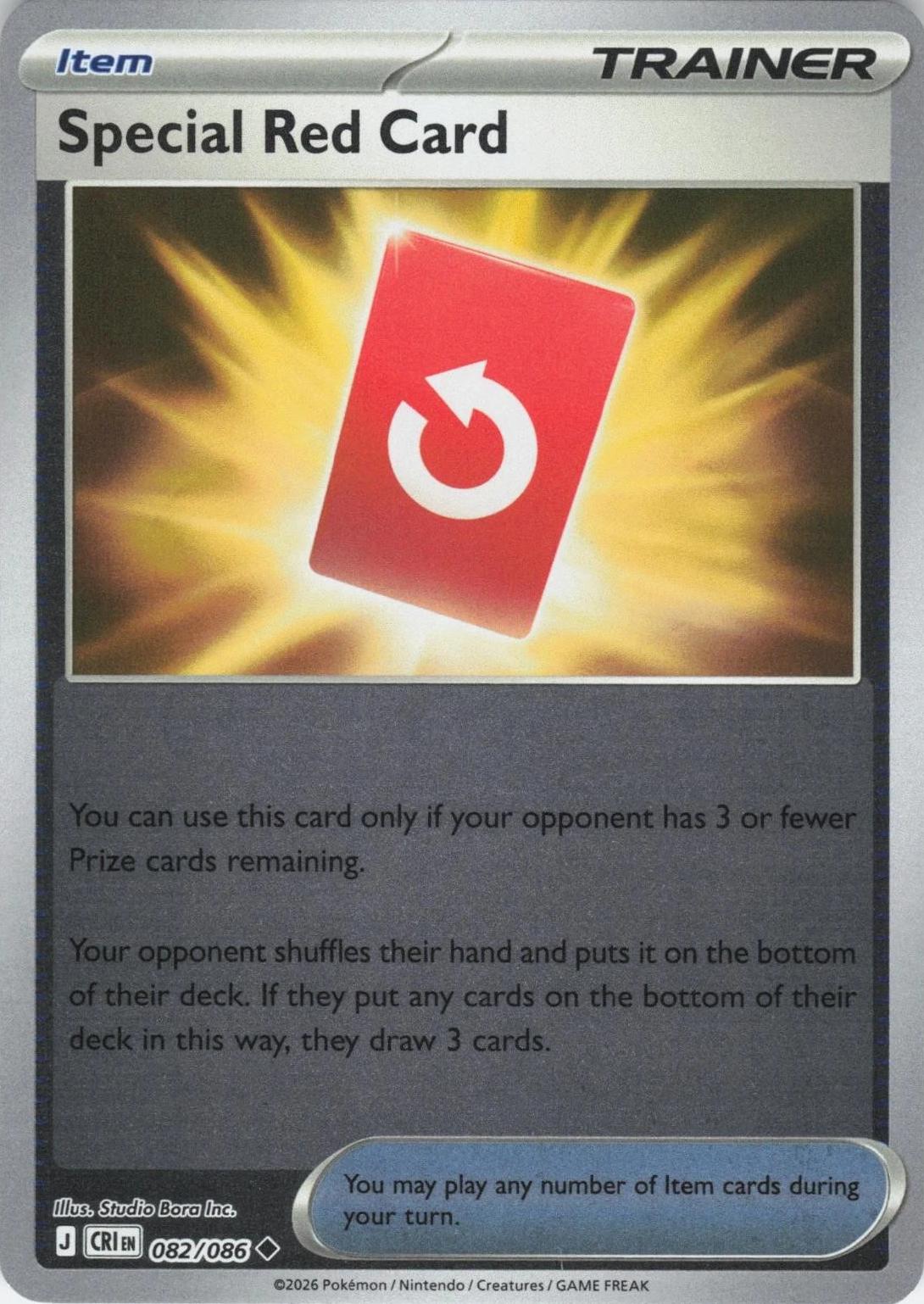 Special Red Card [Reverse Holo] - Chaos Rising - 82