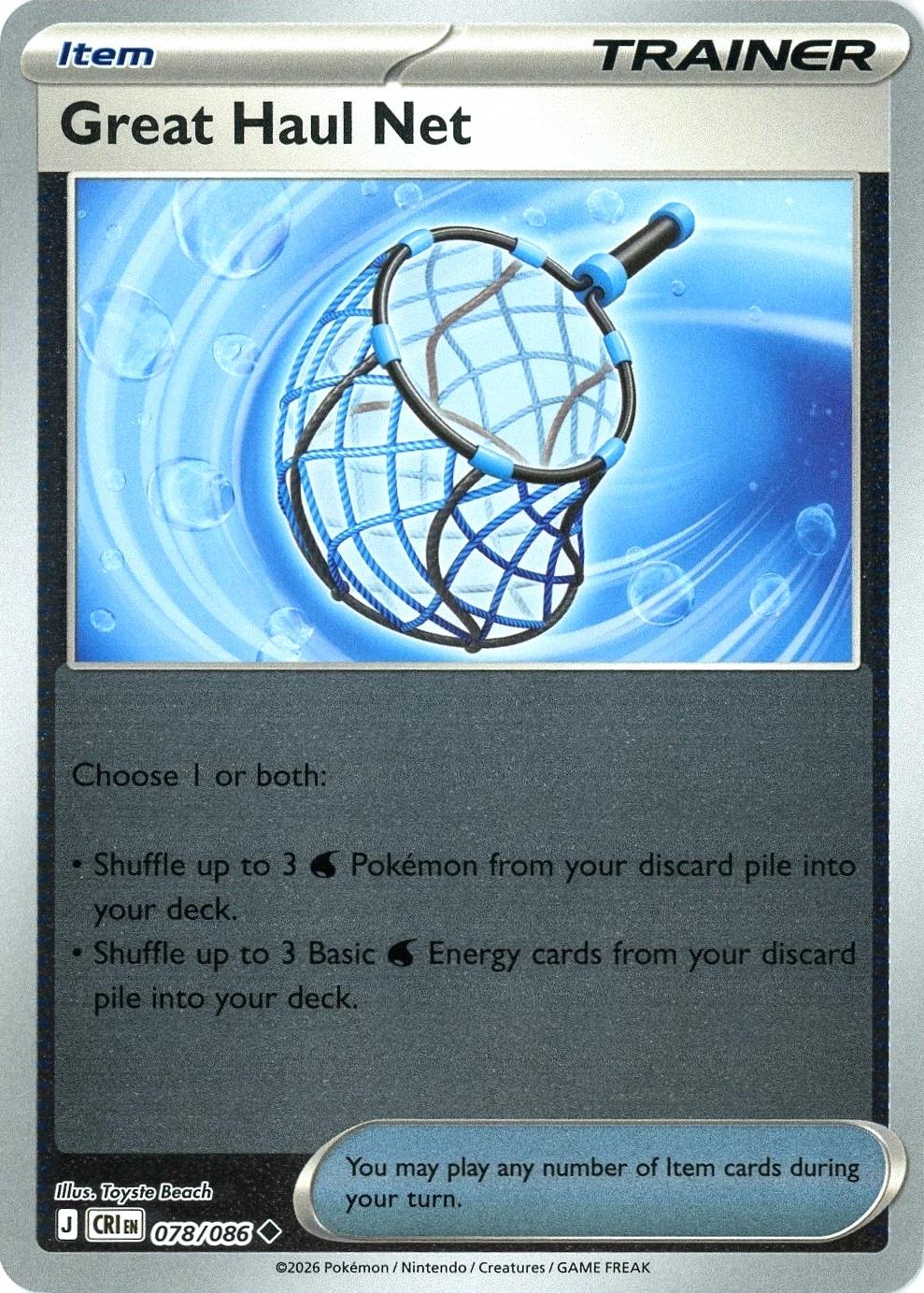 Great Haul Net [Reverse Holo] - Chaos Rising - 78