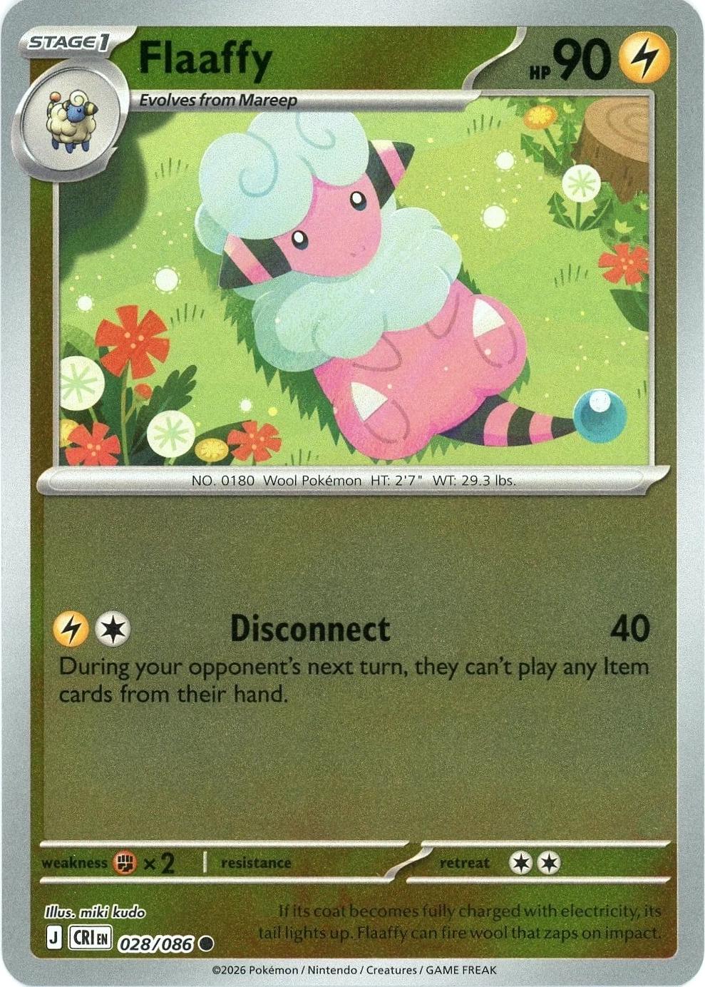 Flaaffy [Reverse Holo] - Chaos Rising - 28