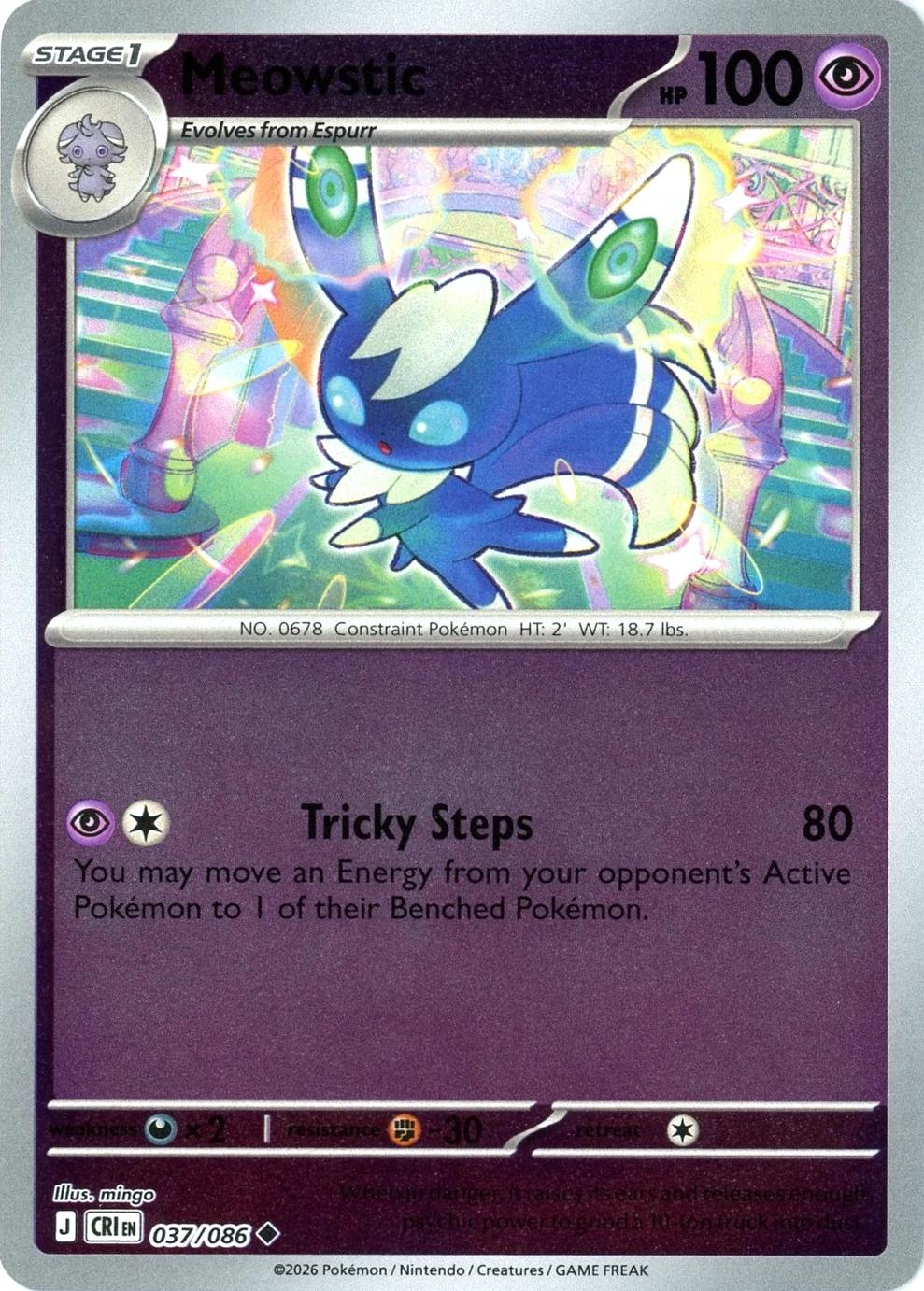 Meowstic [Reverse Holo] - Chaos Rising - 37