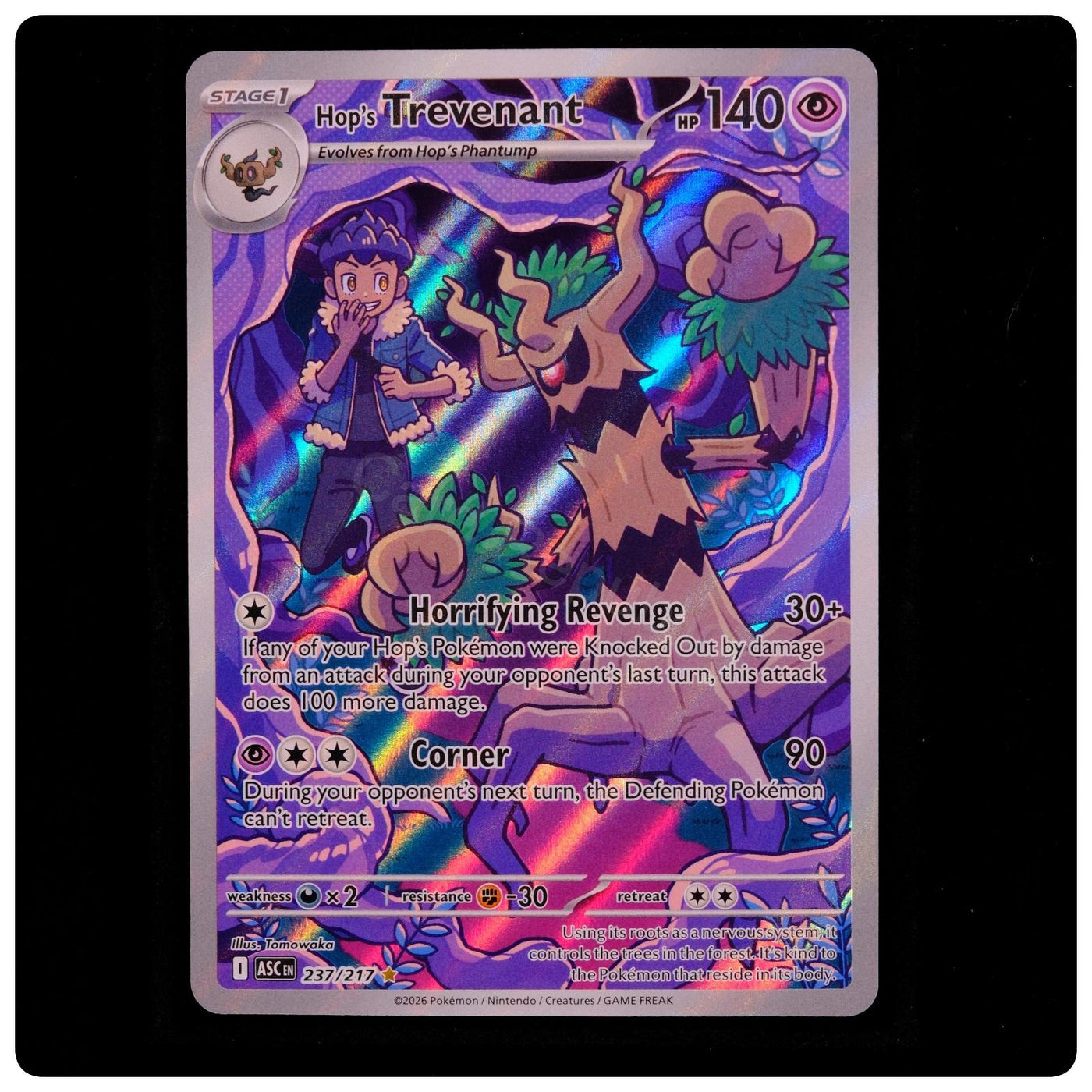 Hop's Trevenant 237/217 - Ascended Heroes Pokemon Holo - - NM/M