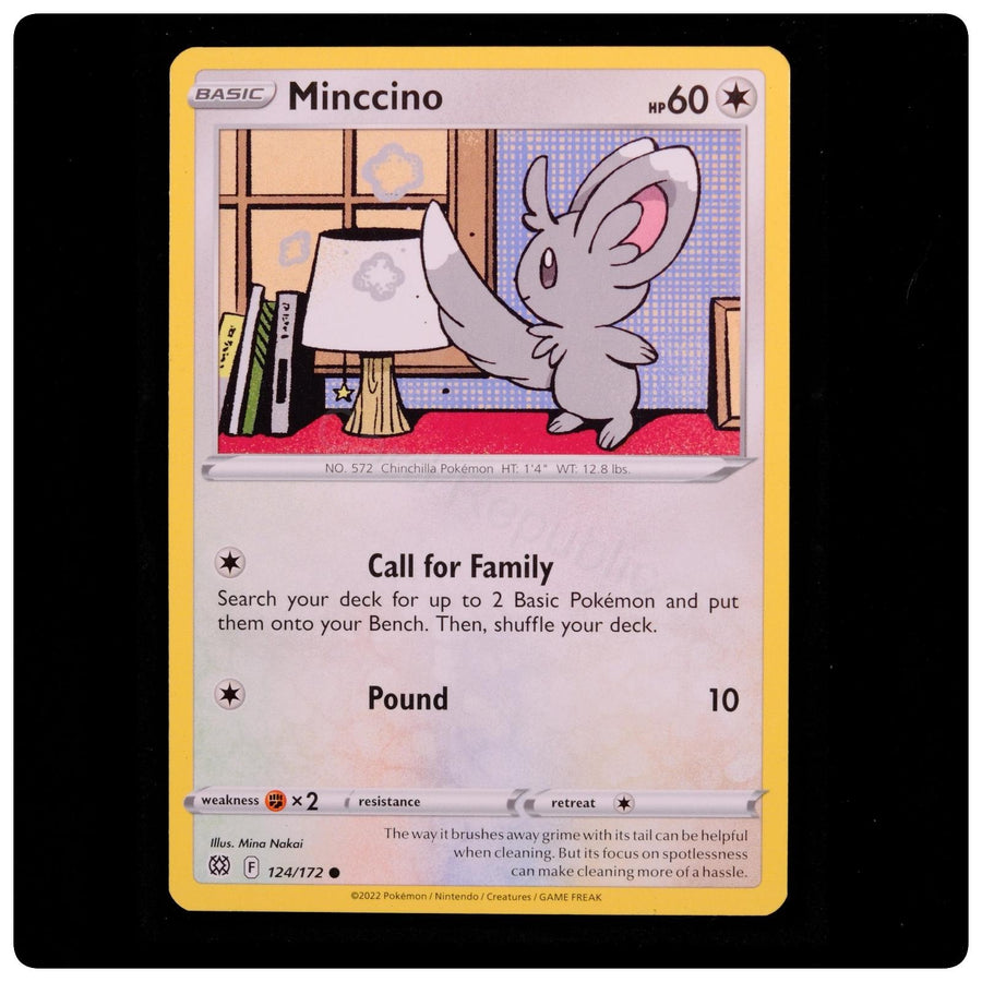 Minccino 124/172 Common - Brilliant Stars 2022 Pokemon - Mina Nakai - Near Mint