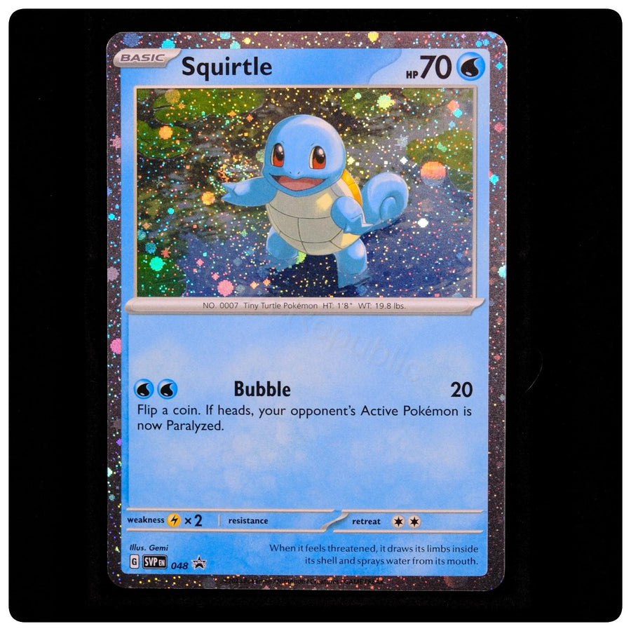Squirtle (Cosmos Holo) 048 Promo - Scarlet & Violet Promo Pokemon - Gemi - NM/M