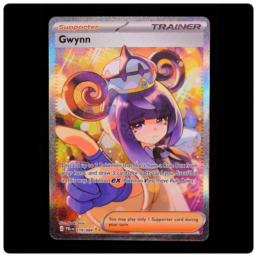 Gwynn 119/084 - Pitch Black Pokemon Holo - Naoki Saito - NM/M
