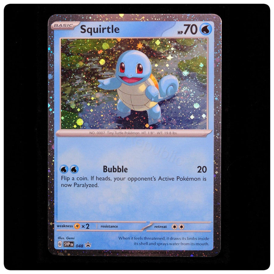 Squirtle (Cosmos Holo) 048 Promo - Scarlet & Violet Promo Pokemon - Gemi - NM/M