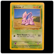 Nidoran M 55/102 Common - Base Set Unlimited 1999 Pokemon - Ken Sugimori - HP
