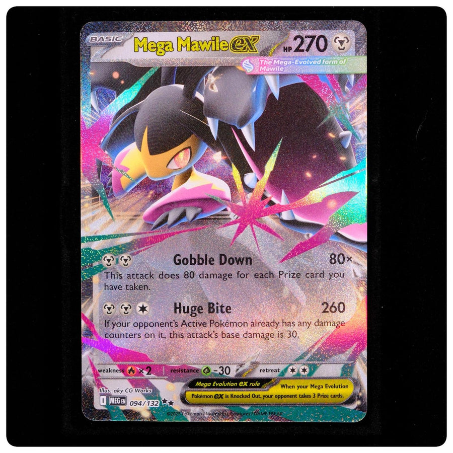 Mega Mawile ex 094/132 - Mega Evolution Pokemon Holo - aky CG Works - NM