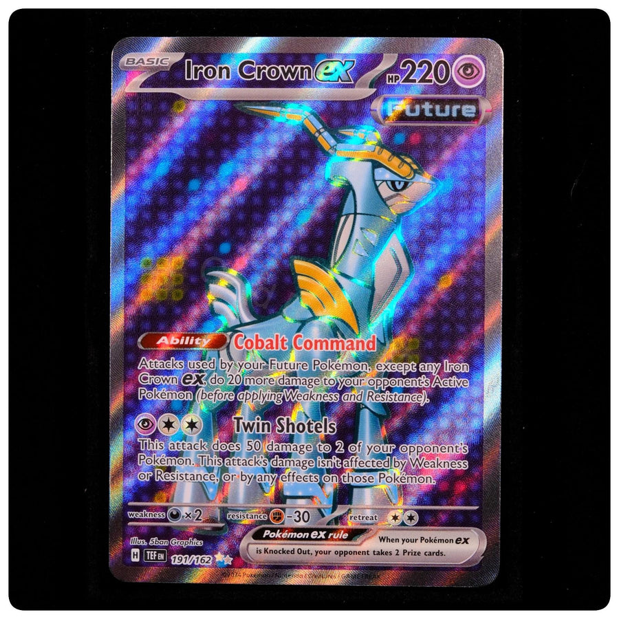 Iron Crown ex 191/162 - Temporal Forces Pokemon Holo - 5ban Graphics - NM