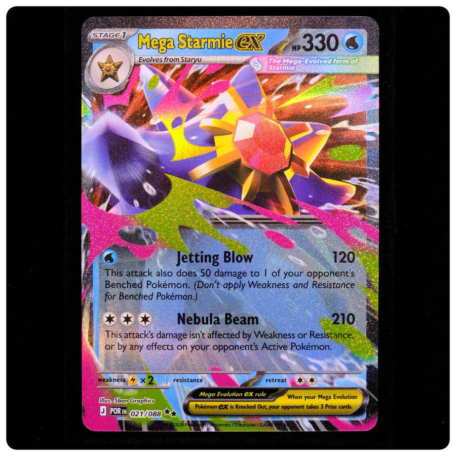 Mega Starmie ex 021/088 - Perfect Order Pokemon Holo - 5ban Graphics - NM/M