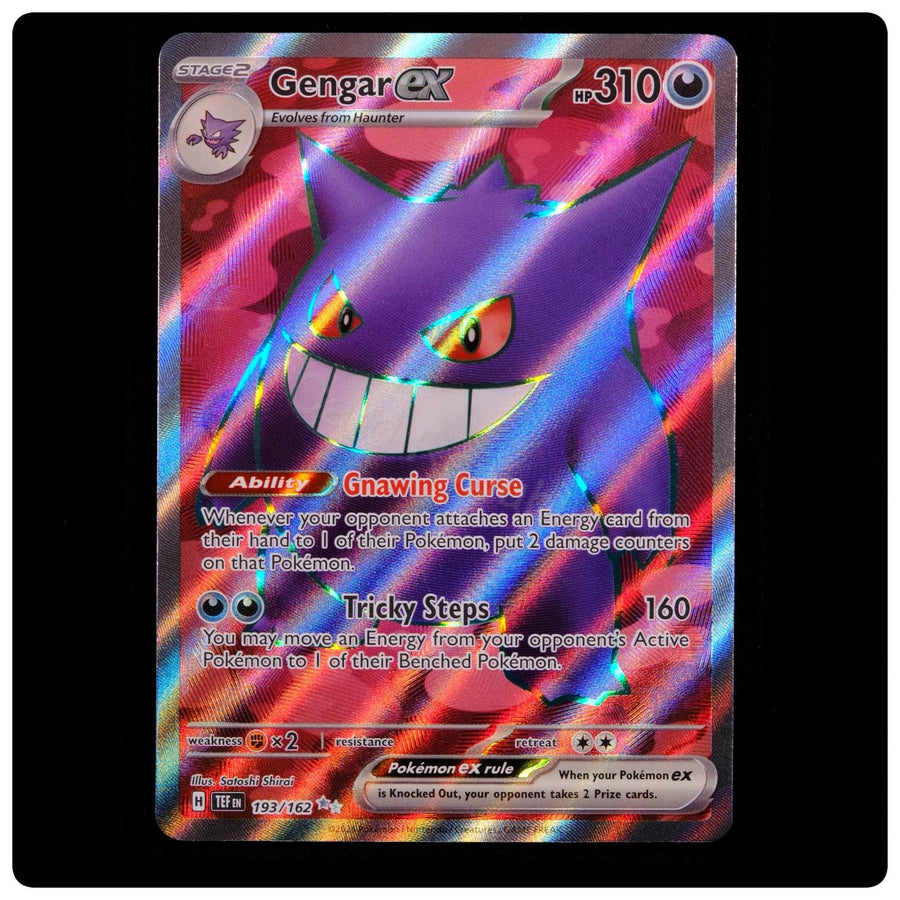 Gengar ex 193/162 - Temporal Forces Pokemon Holo - Satoshi Shirai - MINT
