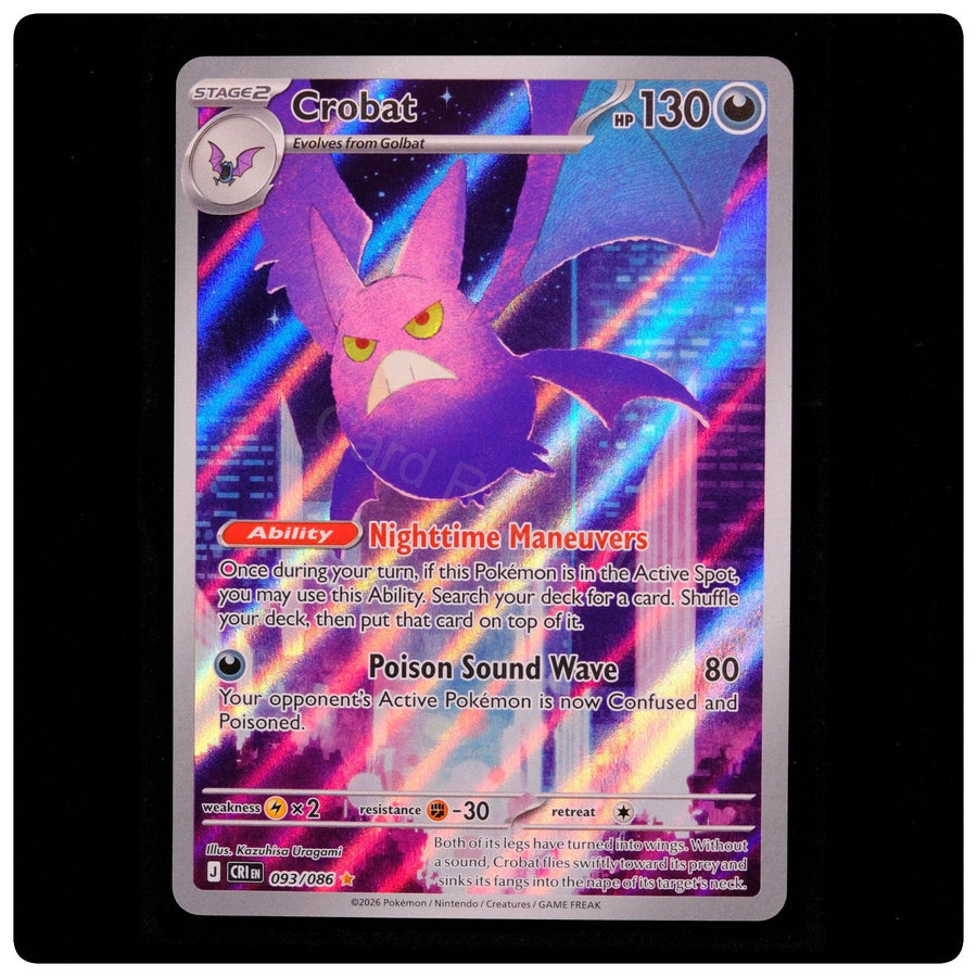 Crobat 093/086 Holo - Chaos Rising Pokemon - Kazuhisa Uragami - NM