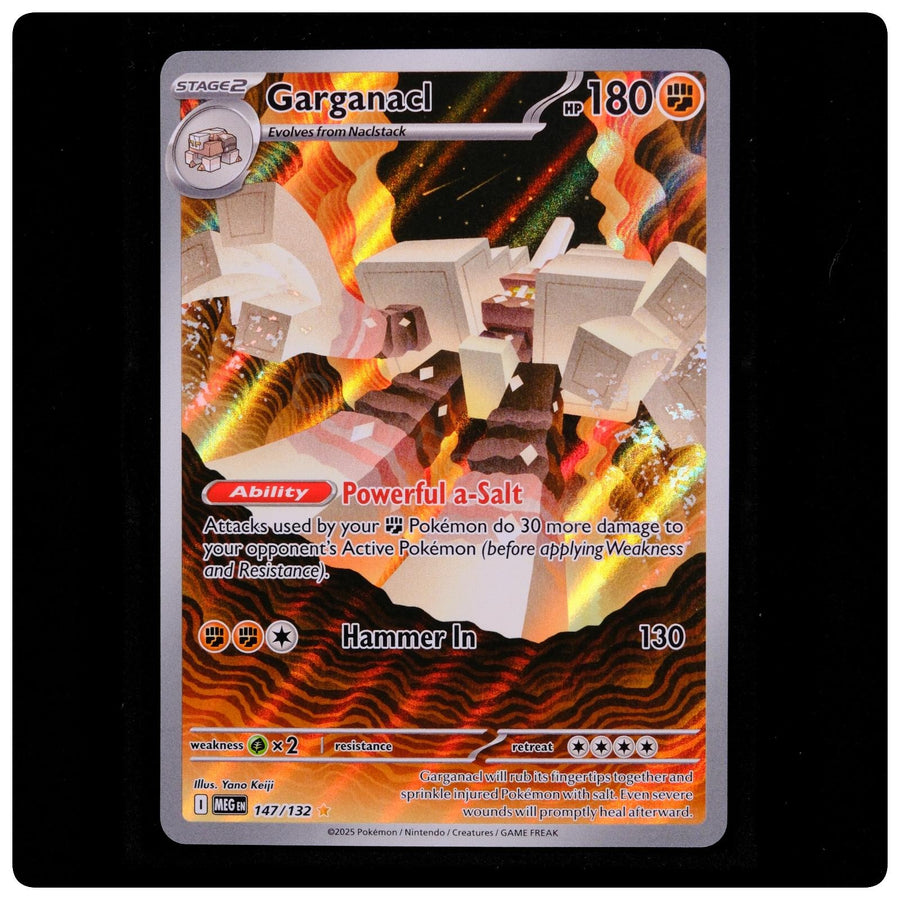 Garganacl 147/132 - Mega Evolution Pokemon Holo - Yano Keiji - NM