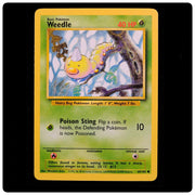 Weedle 69/102 Common - Base Set Unlimited 1999 Pokemon - Mitsuhiro Arita - LP