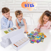 OYES Trading-Card Storage Box, 8-Pack • 1000 Count Corrugated Cardboard Storage Box with dividers & labels for TCG/Magic/Mtg storage and Collection, 14.4 INCH Horizontal