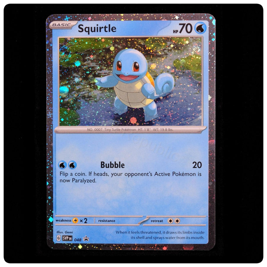Squirtle (Cosmos Holo) 048 Promo - Scarlet & Violet Promo Pokemon - Gemi - NM/M
