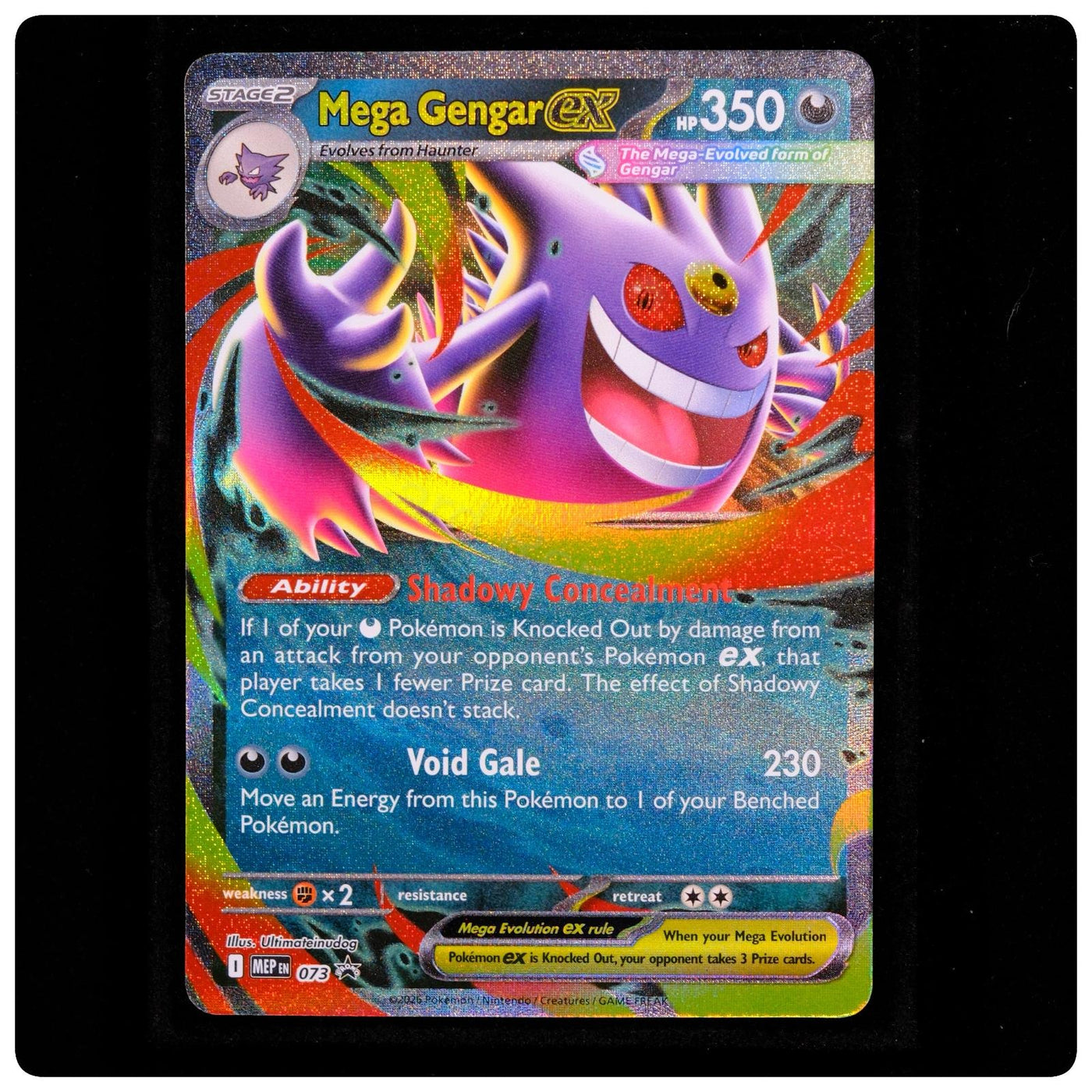 Mega Gengar ex 073 Holo - ME: Mega Evolution Promo Pokemon - NM