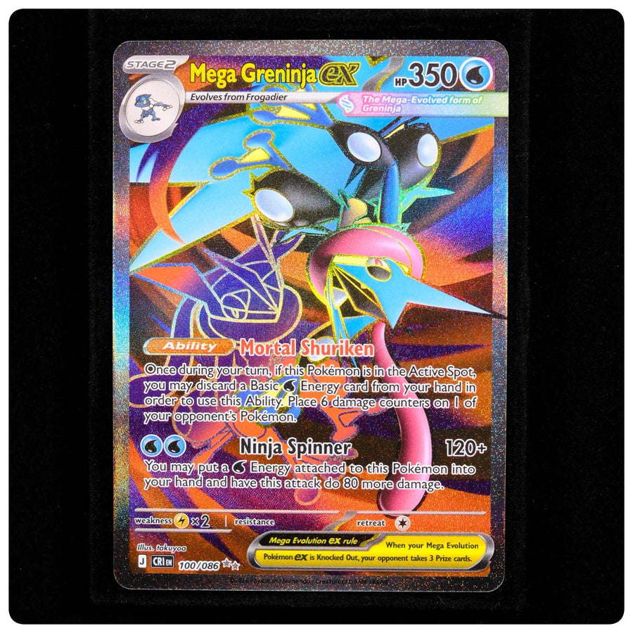 Mega Greninja ex 100/086 Ultra Rare - Chaos Rising Pokemon Holo - takuyoa - NM/M