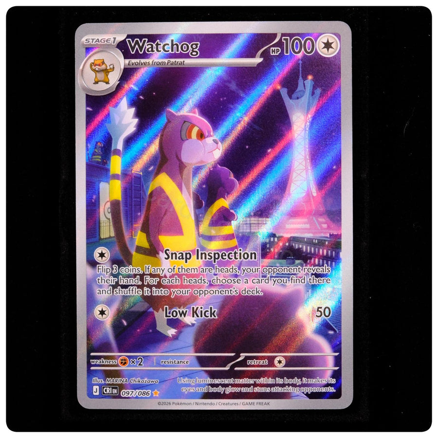 Watchog 097/086 Holo - Chaos Rising Pokemon - MARINA Chikazawa - NM/M