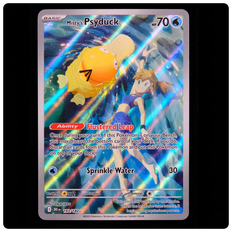 Misty's Psyduck 193/182 - Destined Rivals Pokemon Holo - OKACHEKE - NM/M