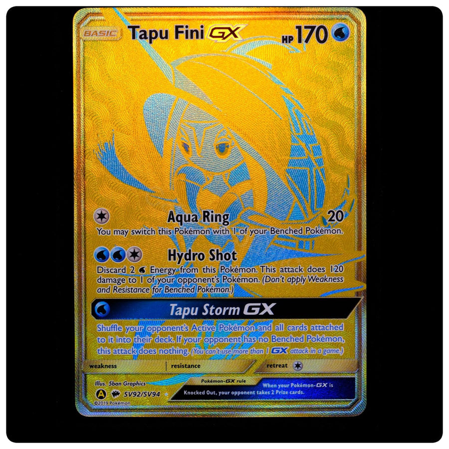 Tapu Fini GX SV92/SV94 - Hidden Fates Shiny Vault Pokemon Holo - NM/M