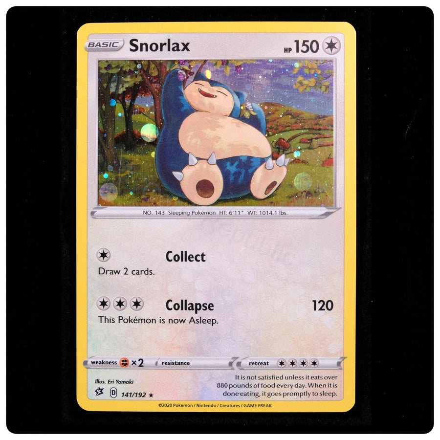 Snorlax (Cosmos Holo) 141/192 - Rebel Clash Pokemon - Eri Yamaki - NM