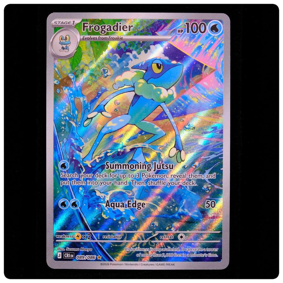 Frogadier 089/086 Holo - Chaos Rising Pokemon - Susumu Maeya - NM/M