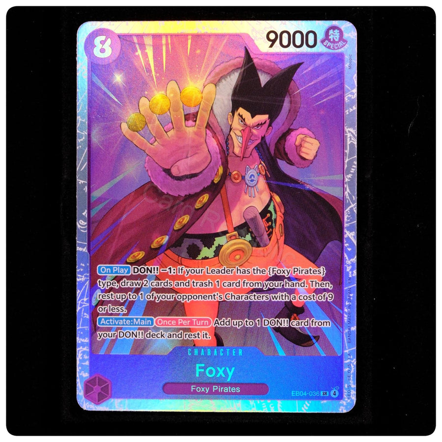 Foxy EB04-036 Super Rare - The Azure Sea's Seven One Piece Foil - Moopic - NM/M