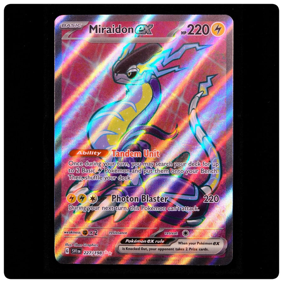 Miraidon ex 227/198 - Scarlet & Violet Pokemon Holo - 5ban Graphics - NM