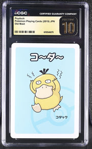 Psyduck - Old Maid 2019 Pokemon Playing Cards - Jpn CGC 10 Pristine