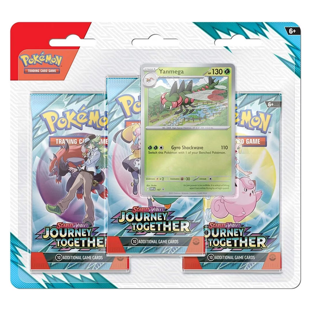 Pokémon TCG: Journey Together 3 Pack Blister - Yanmega