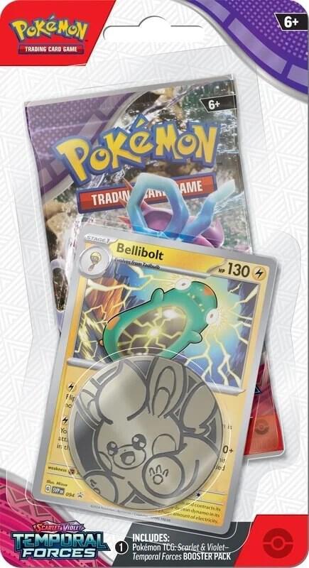 Pokémon TCG: Scarlet and Violet Temporal Forces Checklane Blister (Bellibolt)