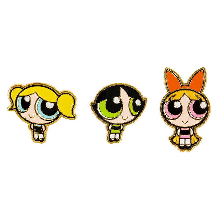 The Powerpuff Girls: Blossom, Bubbles & Buttercup Enamel Pin 3-Pack