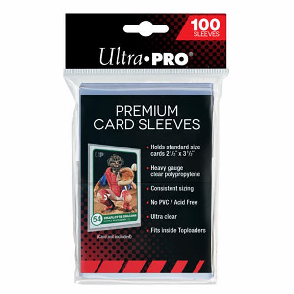 Ultra PRO: Premium Trading Card Sleeves - Clear - 100-Pack - Standard Card Size