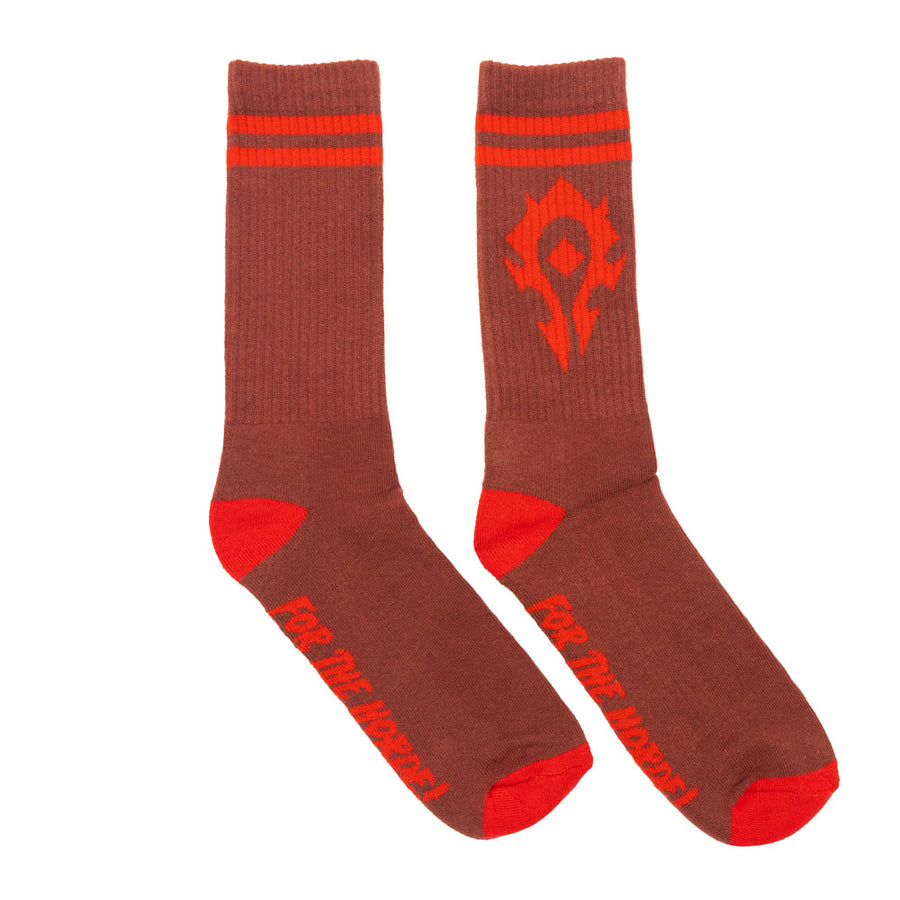 World of Warcraft: For the Horde! Sport Socks (9-12 Adult)