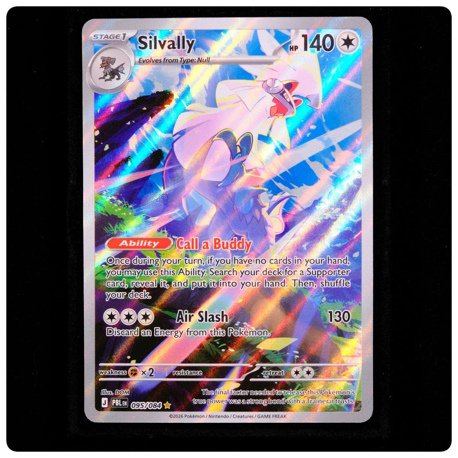 Silvally 095/084 Illustration Rare - Pitch Black 2026 Pokemon Holo - DOM - NM