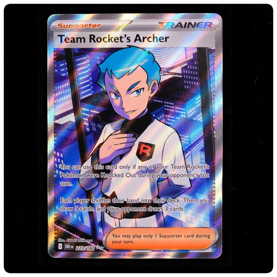 Team Rocket's Archer 223/182 - Destined Rivals Pokemon - Hideki Ishikawa - NM