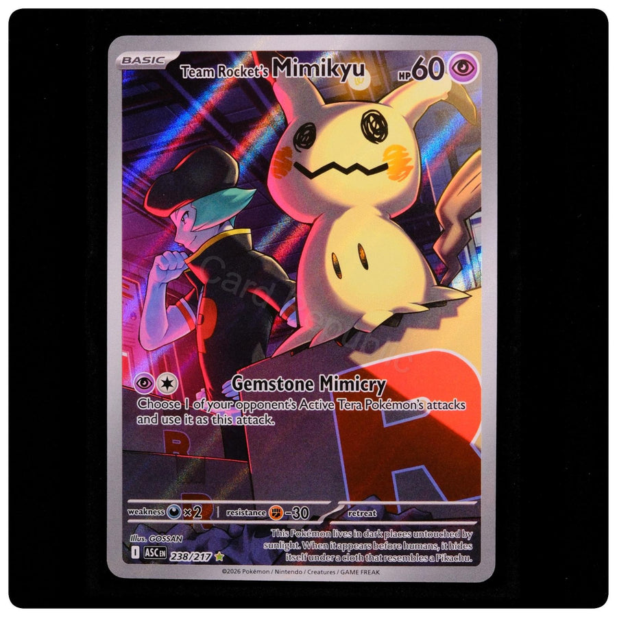 Team Rocket's Mimikyu 238/217 - Ascended Heroes Pokemon Holo - NM
