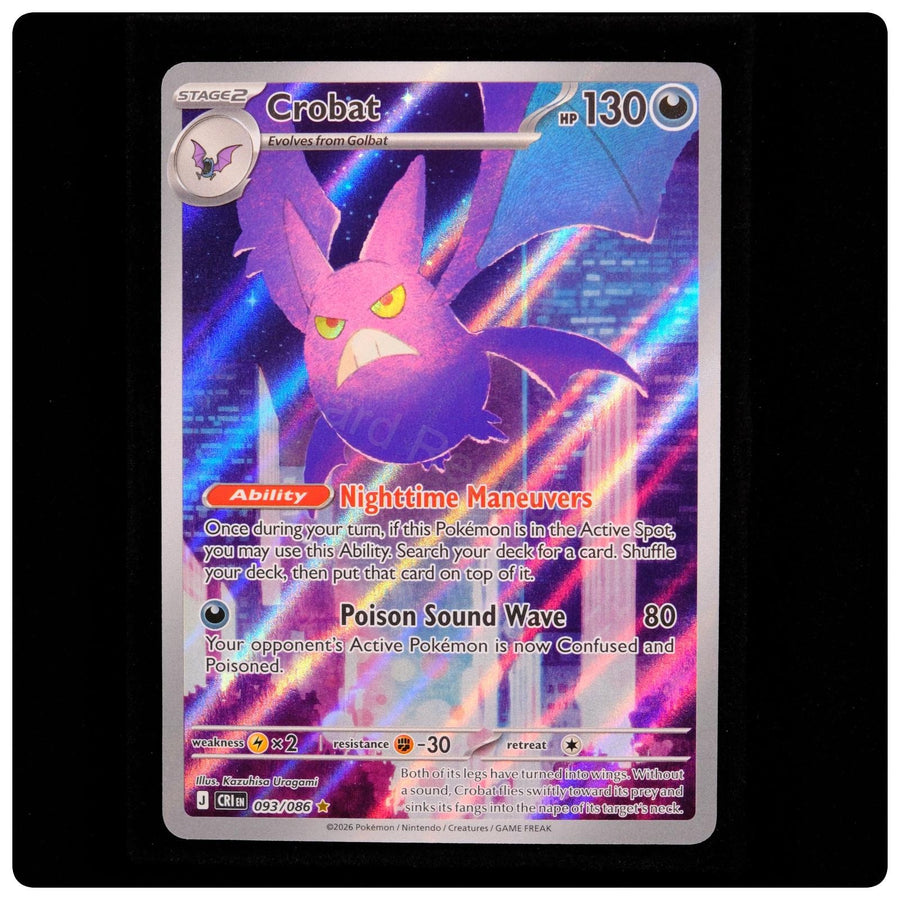 Crobat 093/086 Holo - Chaos Rising Pokemon - Kazuhisa Uragami - NM