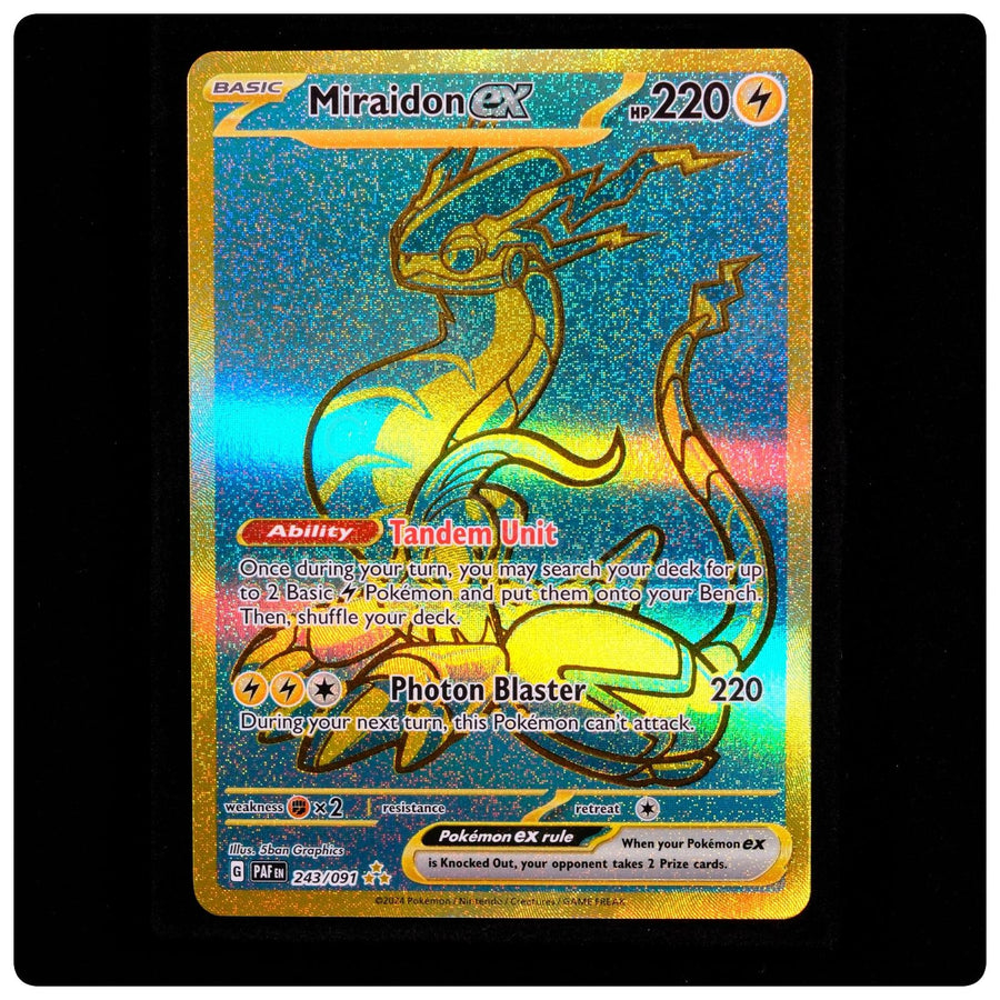 Miraidon ex 243/091 - Paldean Fates Pokemon Holo - 5ban Graphics - NM/M