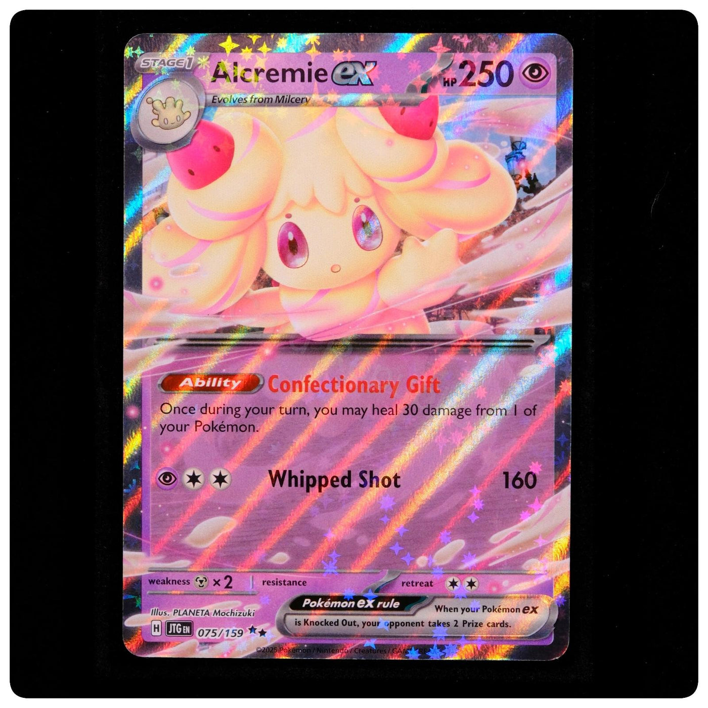 Alcremie ex 075/159 - Journey Together Pokemon Holo - PLANETA Mochizuki - NM/M